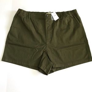 Madewell Camp Pull On Shorts Green